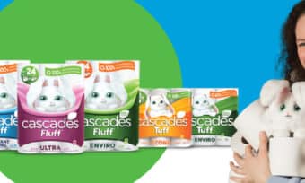 Cascades Fluff & Tuff partenaire de la Fondation Charles-Bruneau