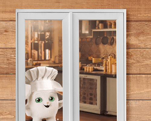 Lapin dans une maison